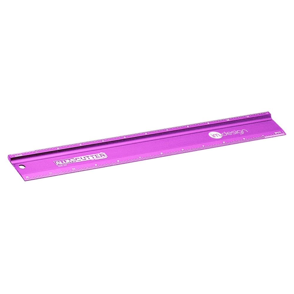 Alumicolor, Alumicutter, Cutting Edge, Ruler, 12", Purple